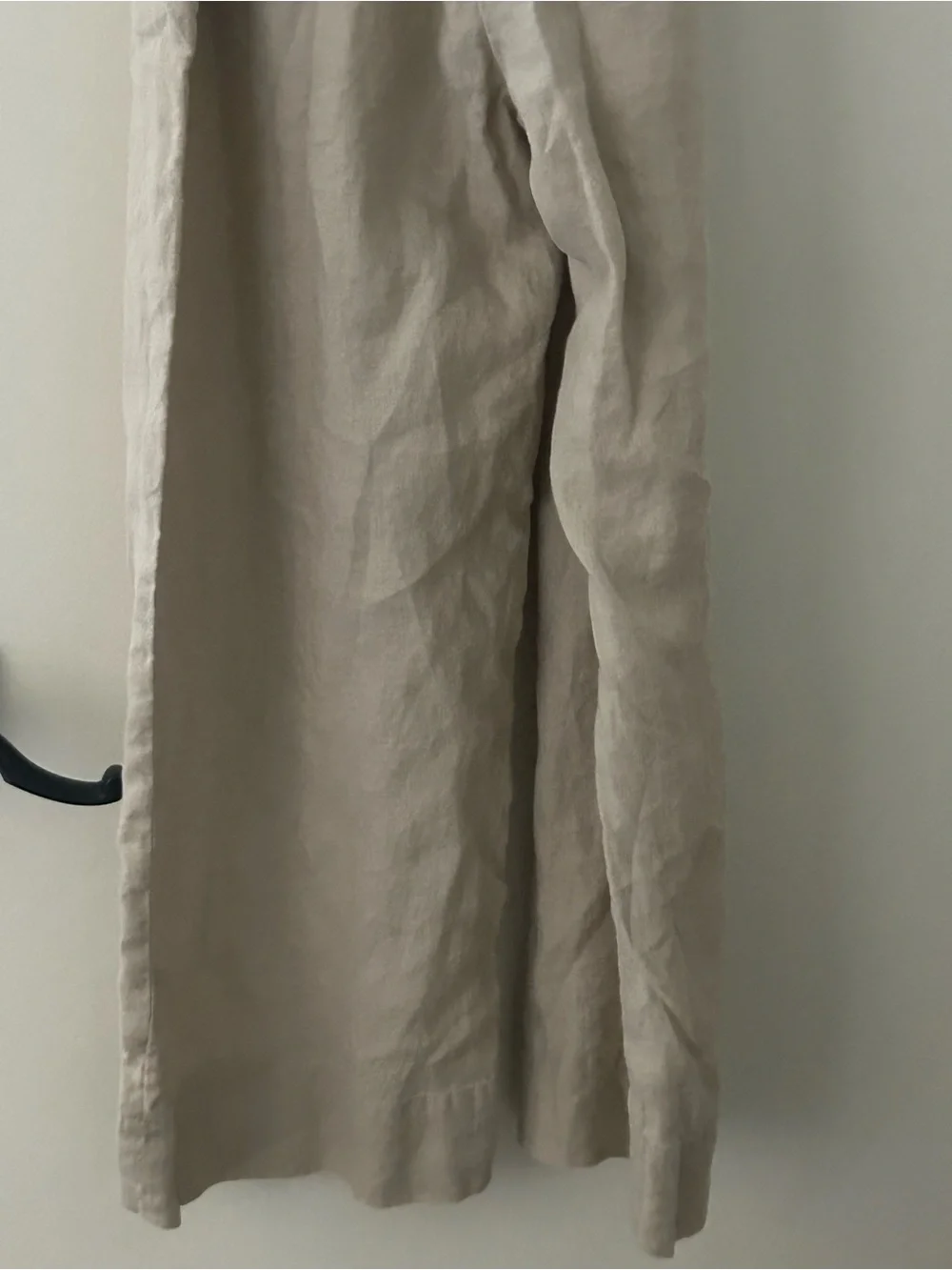 Quince Beige Linen Square Neck Jumpsuit